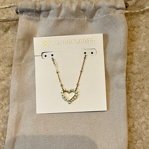 Kendra Scott Gold and Silver Heart Necklace